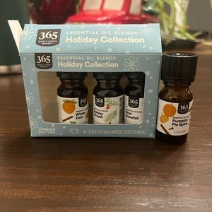 Whole Foods oils, 3 full only opened to smell. One listed used once